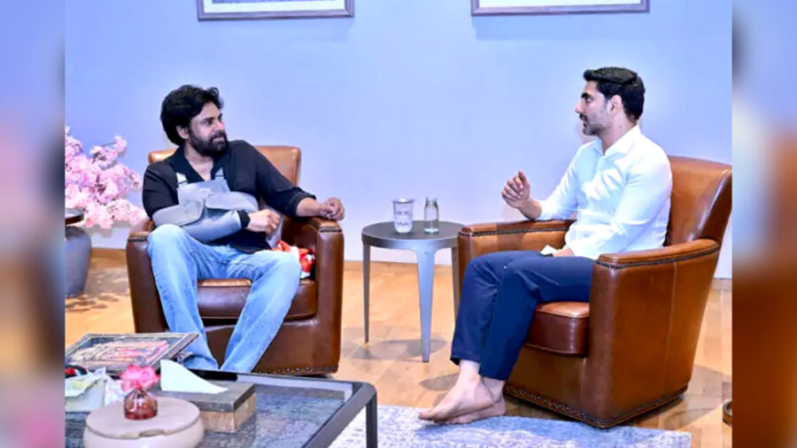 పవన్ కల్యాణ్‌ను పరామర్శించిన మంత్రి నారా లోకేశ్